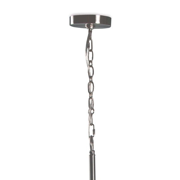 Polished nickel chain of Regina Andrew Bubbles Chandelier